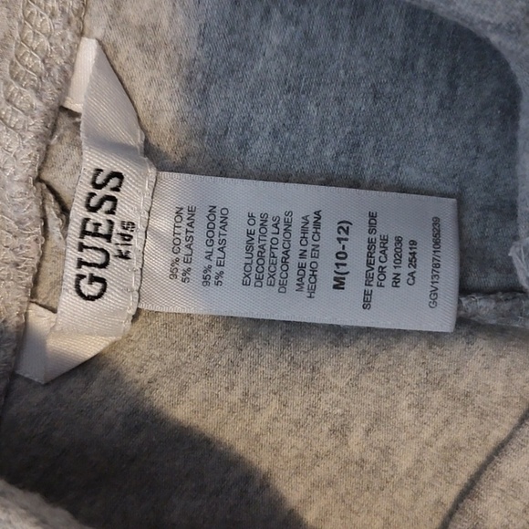 GUESS girl's Gray Shorts - Picture 5 of 5